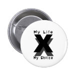 mein Leben meine Wahl Anstecknadelbutton