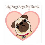 Mein Mops besitzt meine Herz-Plakate und Drucke poster