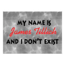 Mein Name ist James Tillich Personalisierte Ankündigung