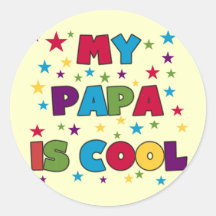 Mein Papa ist coole T-Shirts und Geschenke Sticker