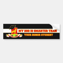 Mein Schäferhund ist intelligenter Auto Sticker