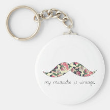 mein Schnurrbart ist Vintages keychain Schlüsselanhänger