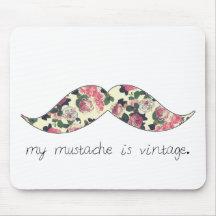 mein Schnurrbart ist Vintages mousepad