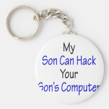 Mein Sohn kann den Computer Ihres Sohns zerhacken Schlüsselbänder