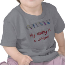 Mein Vati ist ein Sänger-Baby-T-Shirt