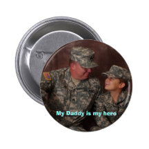 Mein Vati ist mein Held Anstecknadelbutton