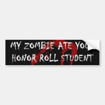 Mein Zombie aß Autosticker
