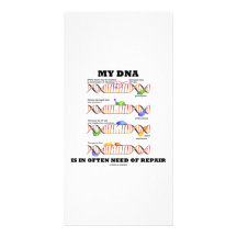Meine DNA ist häufig im Bedarf der Reparatur (DNA- Foto Karte