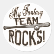 Meine Fantasie-Team-Felsen! Aufkleber