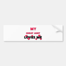 Meine große Tante Loves Me Autosticker