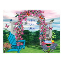 Meine Hinterhof-Garten-Postkarte