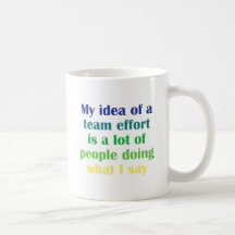 Meine Idee einer Team-Bemühung… Teetasse