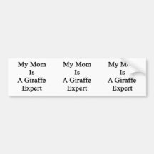 Meine Mamma ist ein Giraffen-Experte Auto Sticker