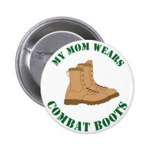 Meine Mamma trägt Kampf-Stiefel - Knopf Anstecknadelbuttons