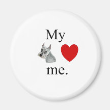 Meine Schnauzer-Lieben ich Kühlschrankmagnet