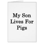 Meine Sohn-Leben für Schweine Karten