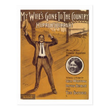 Meiner Ehefrau gegangen zum LandVintagen Songbook  Postkarten