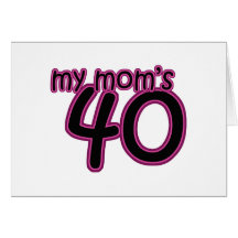 Meiner Mammas 40 Grußkarte