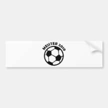 Meister Fußball Fußball 2010 Meister Autoaufkleber