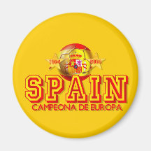 Meister Spaniens 1964 und 2008 von Europa-Geschenk Magnets