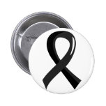 Melanom-schwarzes Band 3 Anstecknadelbutton