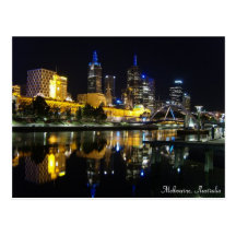 Melbourne, Australien Postkarte