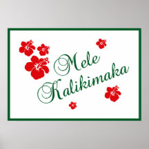 Mele Kalikimaka Plakat