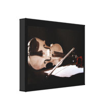 Melodie des Liebe-Violinen-Musik-Leinwand-Druckes Gespannte Galeriedrucke