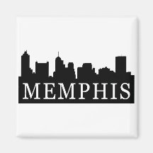 Memphis-Skyline Kühlschrankmagnete
