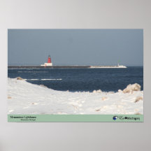Menominee-Leuchtturm - Michigan Plakate