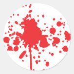 menschlicher roter Blut-Spritzer Sticker