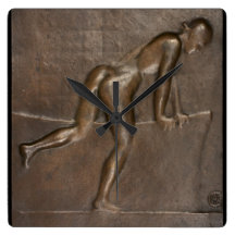 Menschliches Form Wand-Klicken Uhr