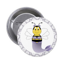 MerBee Hummel-Bienen-Knopf Anstecknadelbutton