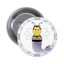 MerBee Hummel-Bienen-Knopf Anstecknadelbuttons