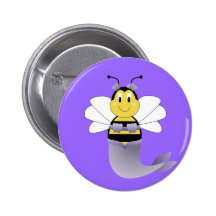 MerBee Hummel-Bienen-Knopf Anstecknadelbuttons