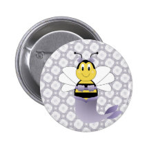 MerBee Hummel-Bienen-Knopf Buttons