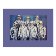 Mercury-Astronauten der Vorlagen-7 Postkarte