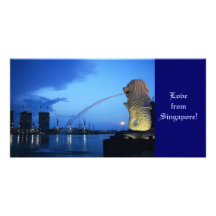 Merlion, Liebe von Singapur! Fotokarte