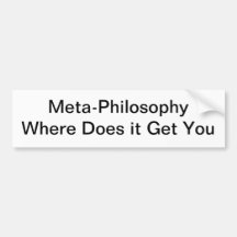 Meta--Philosophie Autoaufkleber