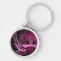 Metallische rosa Blumen-Blumenblätter Schlüsselbänder
