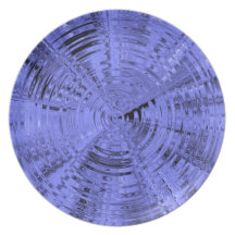 Metallisches Blau Party Teller