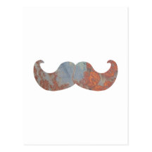 Metallschnurrbart Postkarte