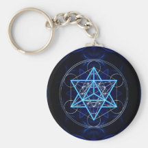 Metatrons Würfel -  Merkaba - Stern Tetraeder Schlüsselband