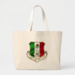 Mexicano Futbol Abzeichenemblem-Fußball Schild Leinentasche