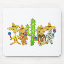 Mexikanische Fiesta-Lebewesen Mauspad