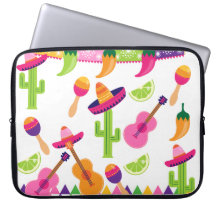 Mexikanischer Fiesta-PartySombrerosaguaro-Limone P Computer Sleeve Schutzhülle