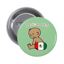 Mexikanisches Baby Anstecknadelbuttons