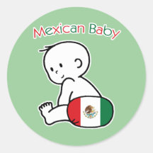 Mexikanisches Baby Aufkleber