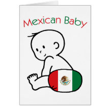 Mexikanisches Baby Karte