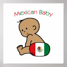 Mexikanisches Baby Plakatdrucke